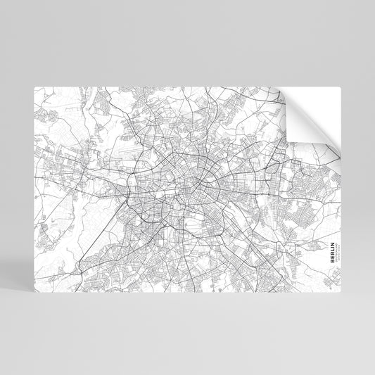 BERLIN PLAN Vodorovný samolepicí plakát