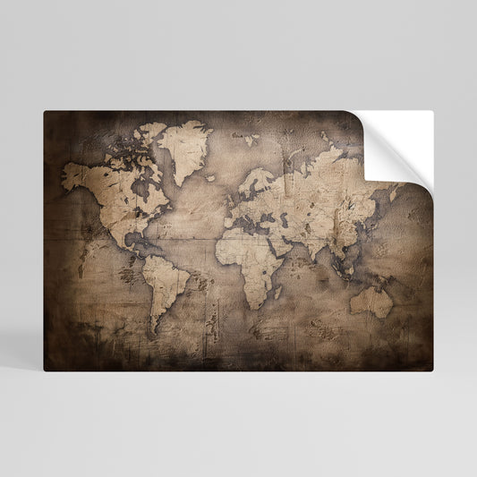 VINTAGE WORLD CHRONICLE Vodorovný samolepicí plakát