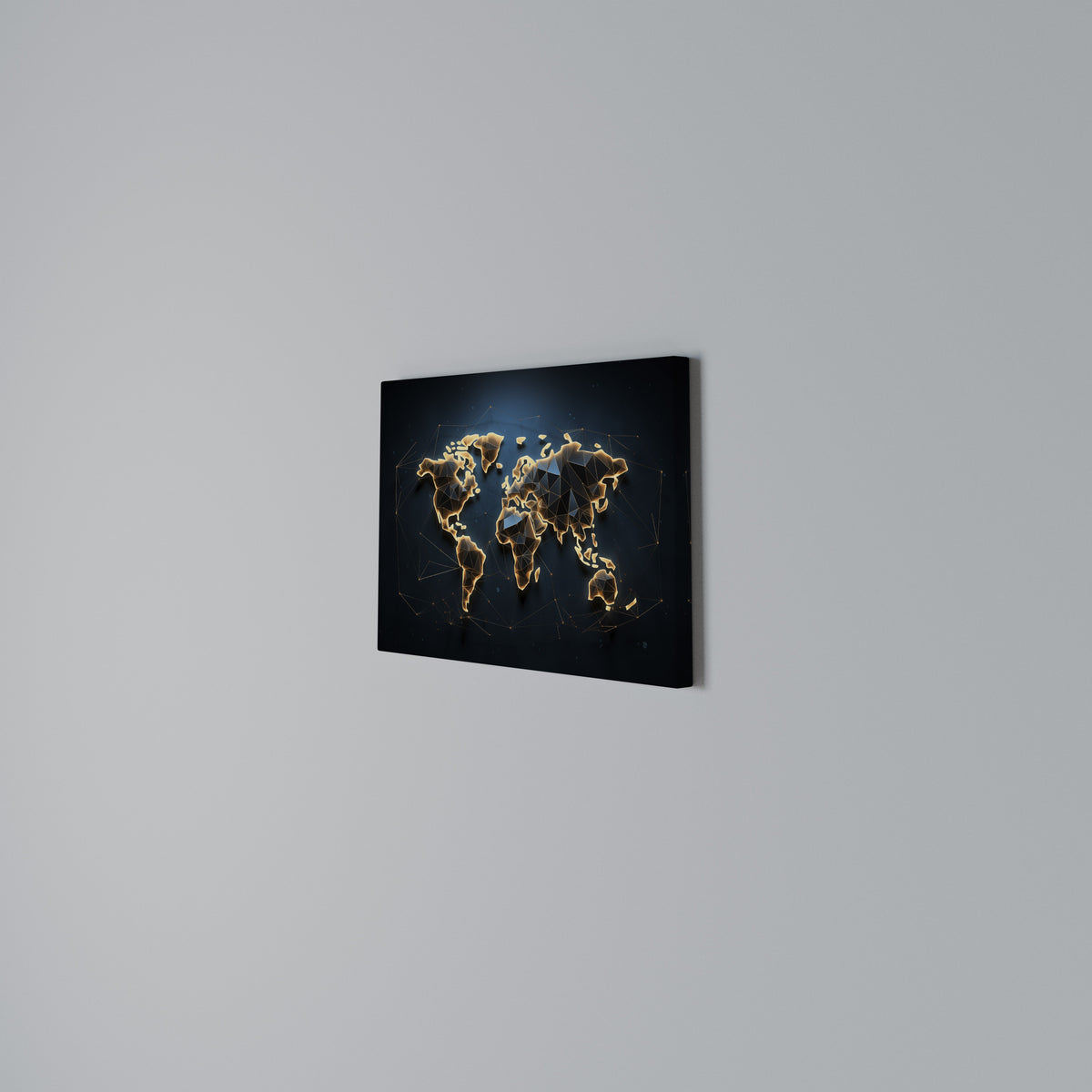 POLYGONAL PLANET Horizontal Canvas Print