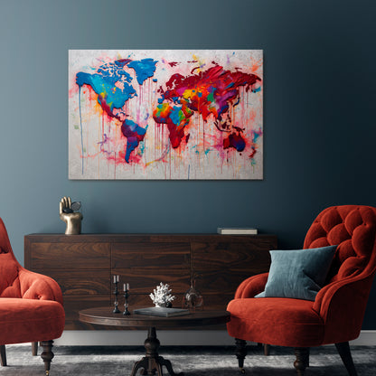 ARTISTIC ATLAS Horizontal Canvas Print