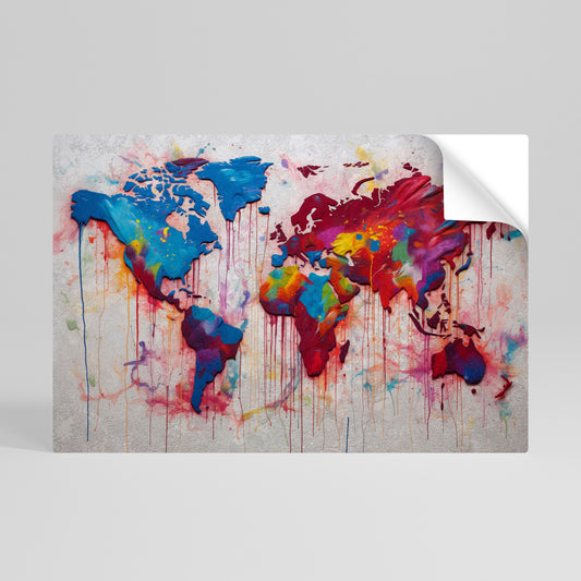 ARTISTIC ATLAS Vodorovný samolepicí plakát