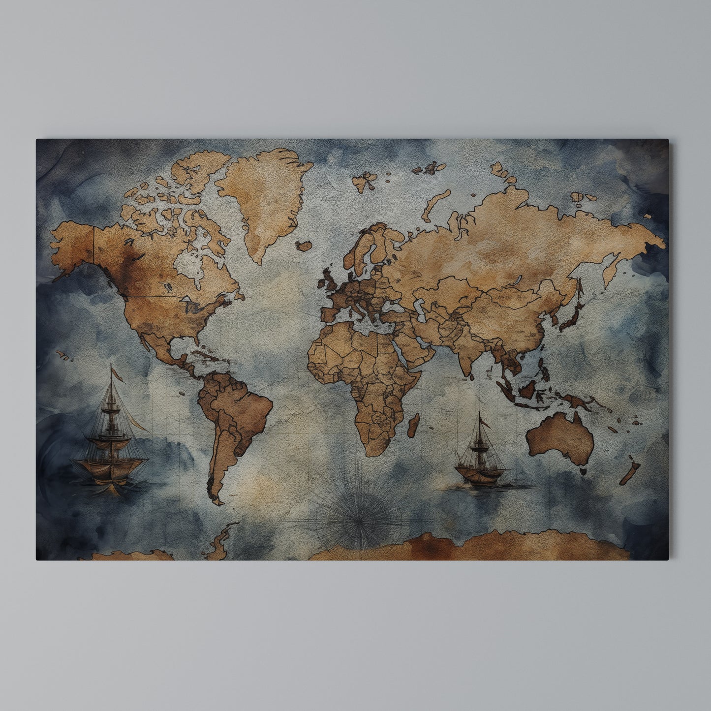 WAVES OF DISCOVERY Horizontal Canvas Print