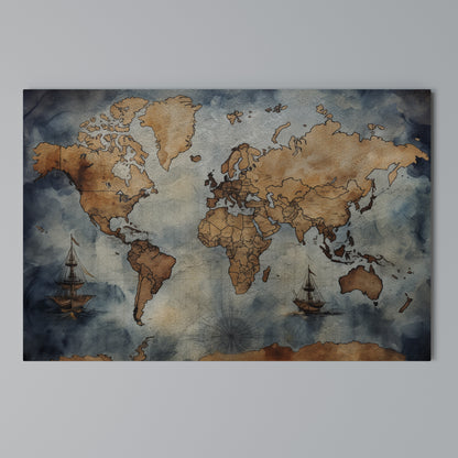WAVES OF DISCOVERY Horizontal Canvas Print