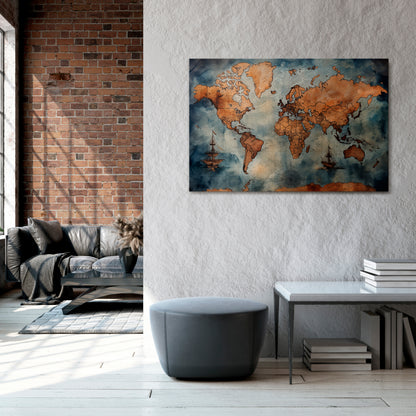 WAVES OF DISCOVERY Horizontal Canvas Print