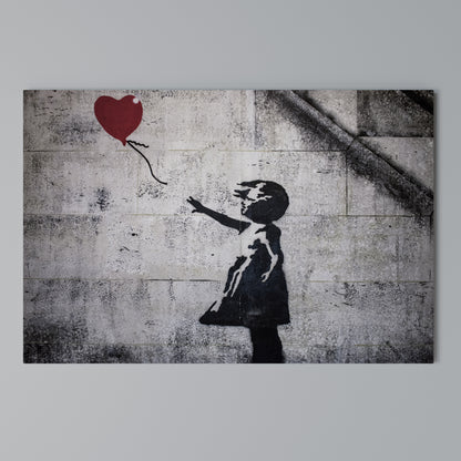 BALLON GIRL (BANKSY) Horizontal Canvas Print