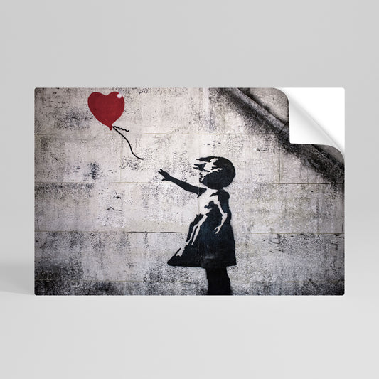 BALLON GIRL (BANKSY) Vodorovný samolepicí plakát