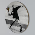 FLOWER BOMBER (BANKSY) Kulatá nástěnná dekorace