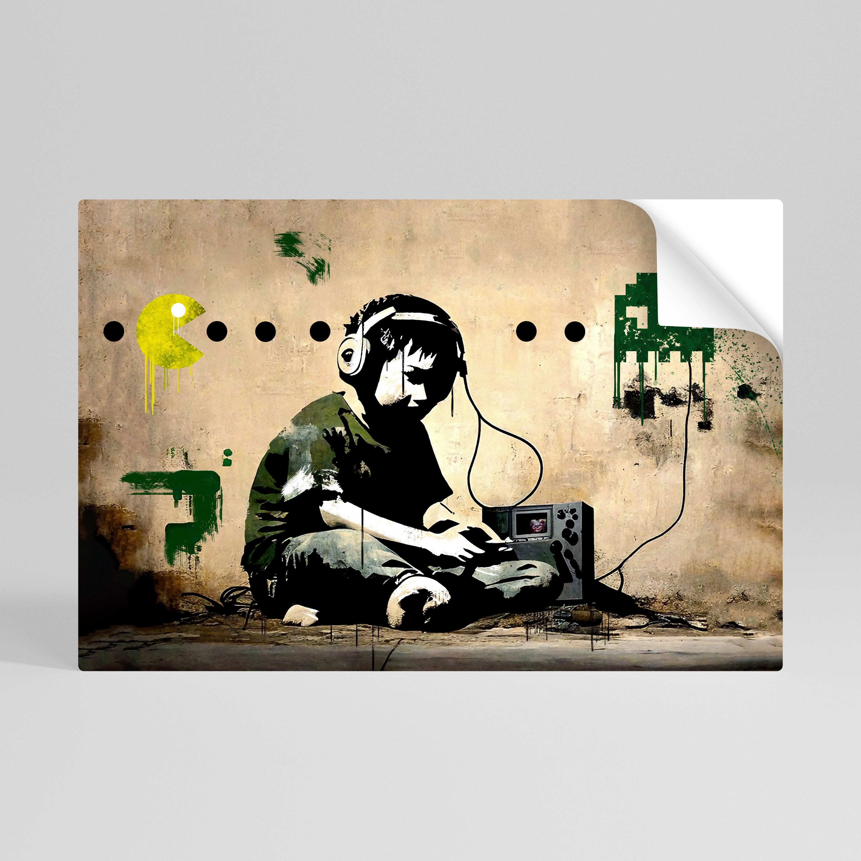 VIRTUAL RETRO REVIVAL Vodorovný samolepicí plakát