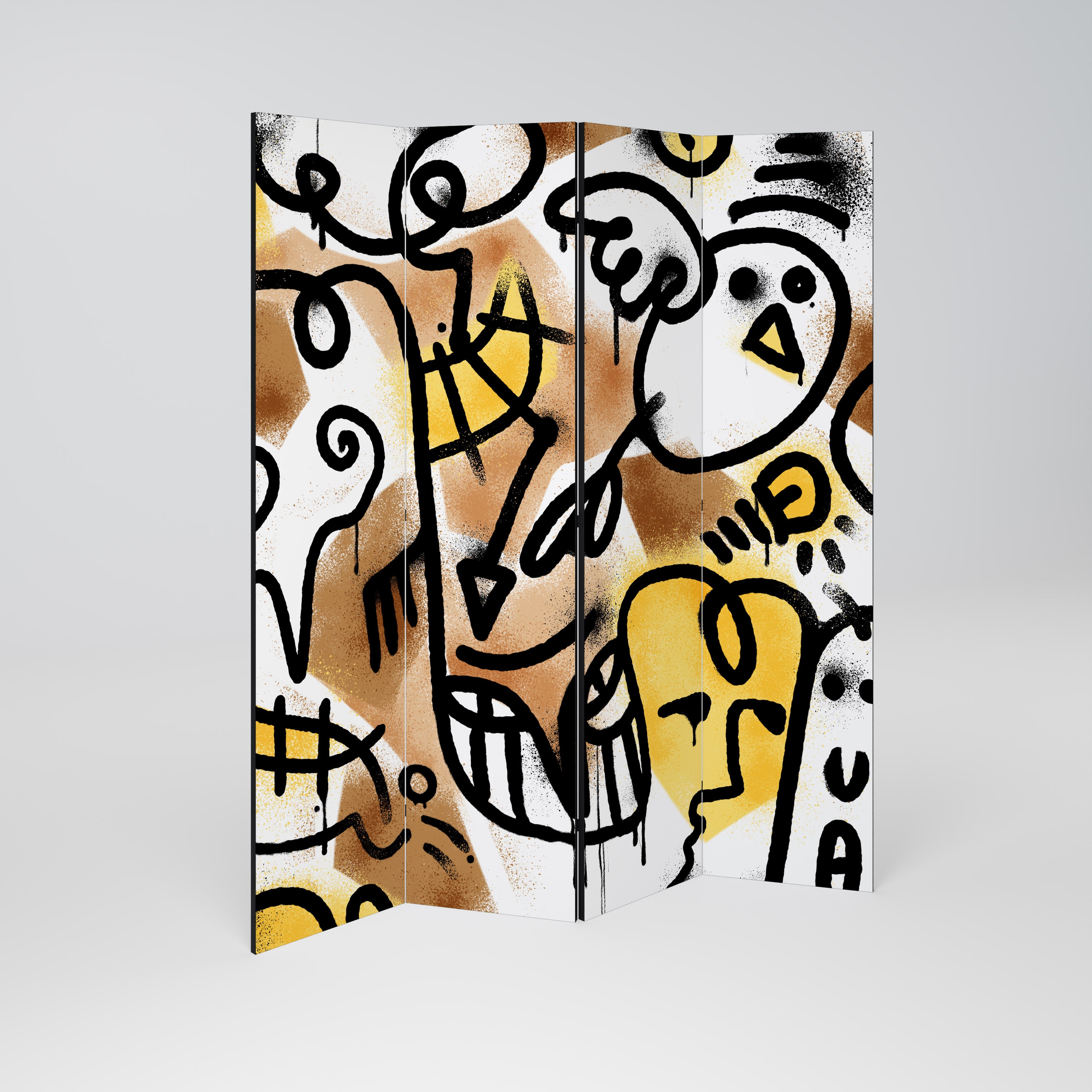 URBAN CANVAS 4dílný paraván