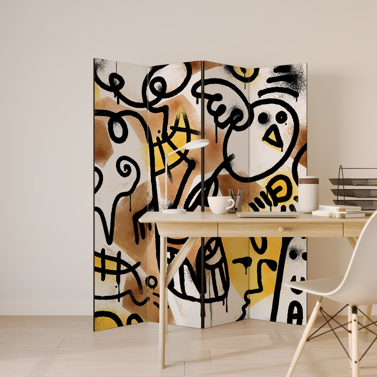 URBAN CANVAS 4dílný paraván