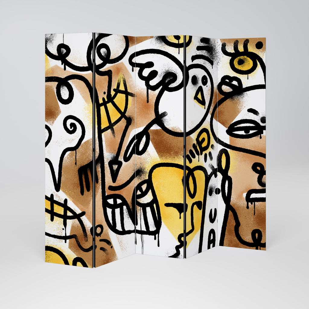 URBAN CANVAS 5-Panel Room Divider