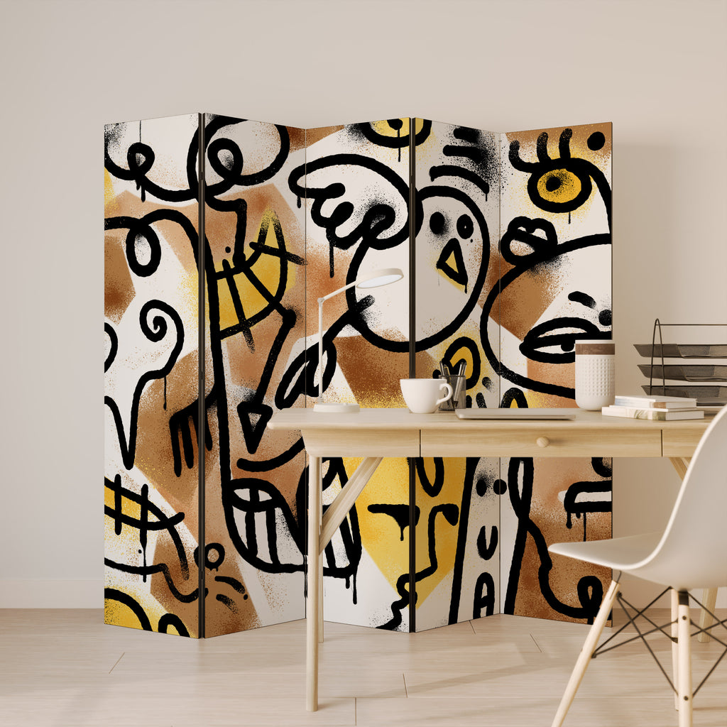 URBAN CANVAS 5-Panel Room Divider