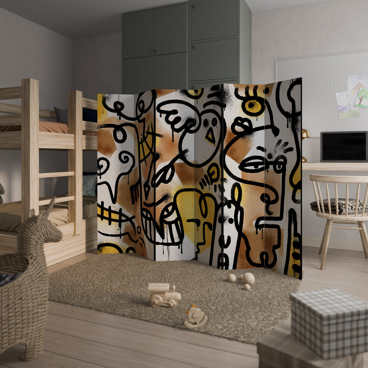 URBAN CANVAS 6dílný paraván