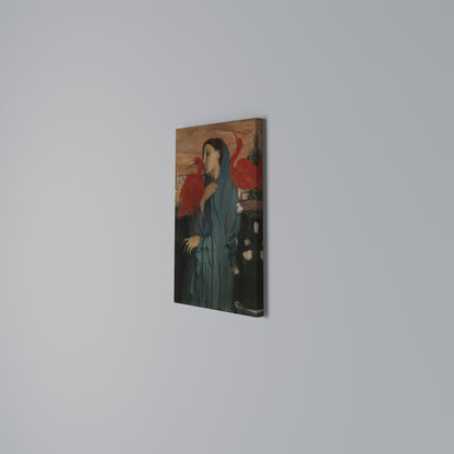 YOUNG WOMAN WITH IBIS Vertical Canvas Print