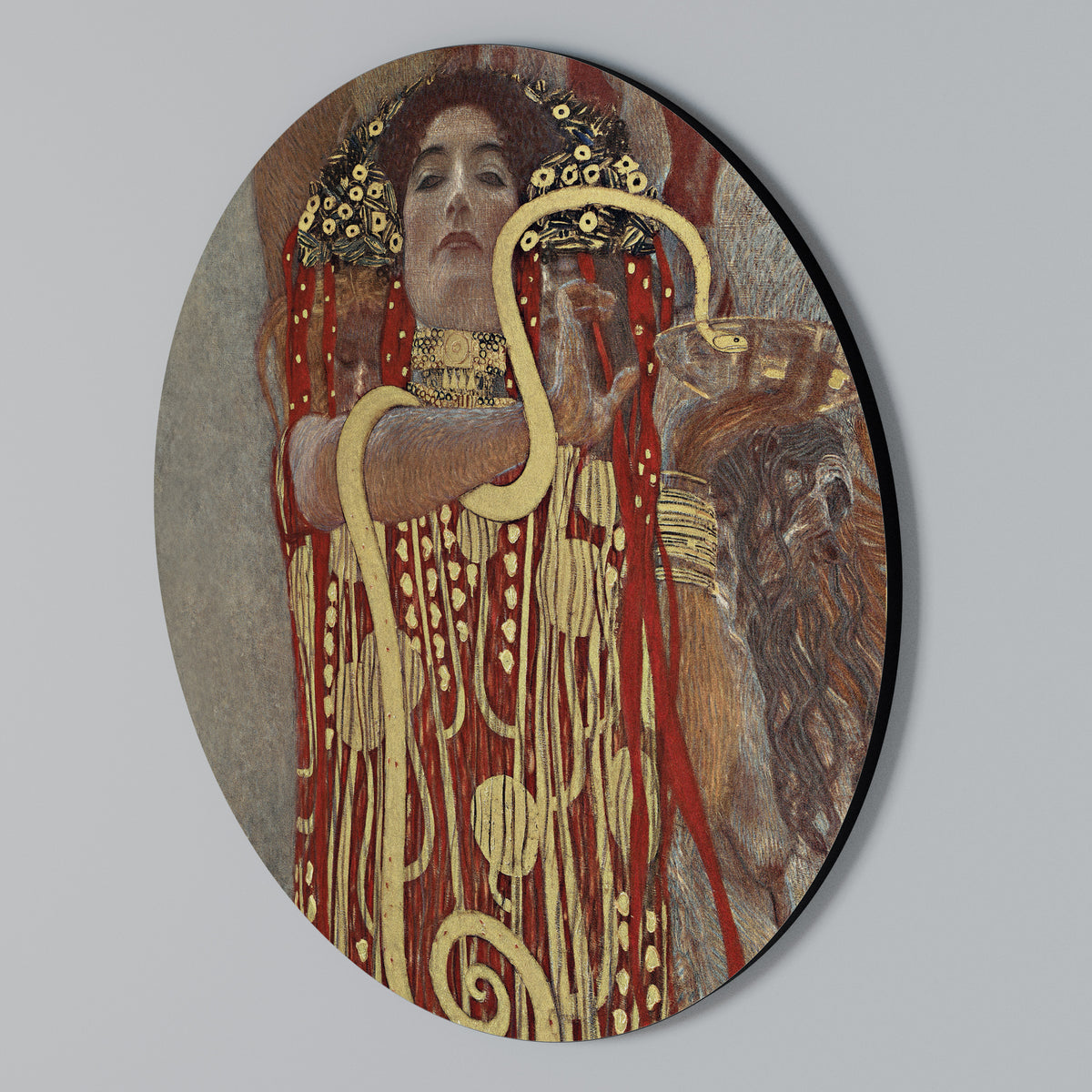 HYGIEIA BY KLIMT Kulatá nástěnná dekorace