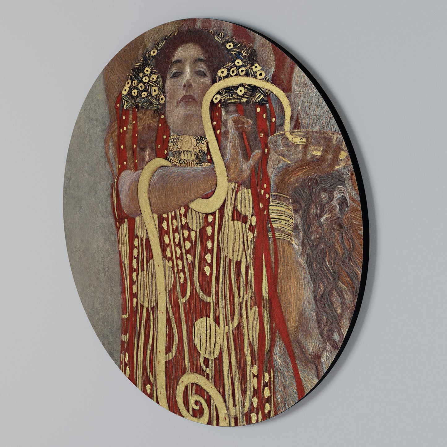 HYGIEIA BY KLIMT Kulatá nástěnná dekorace