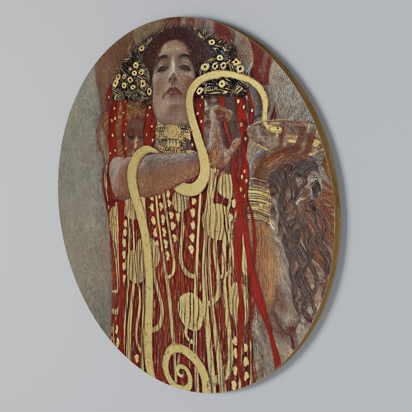 HYGIEIA BY KLIMT Kulatá nástěnná dekorace