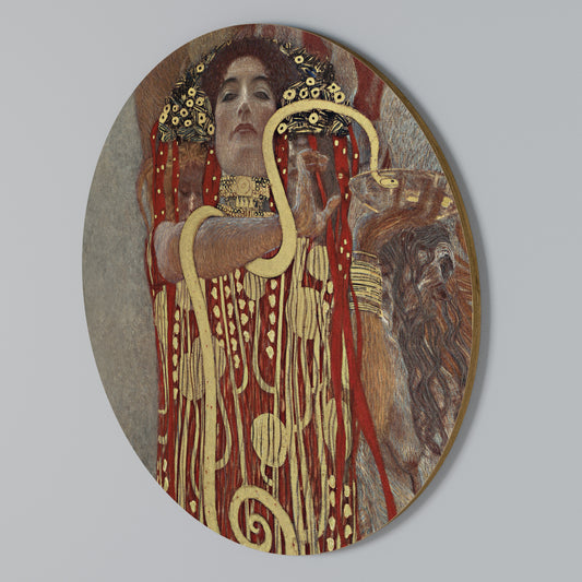 HYGIEIA BY KLIMT Kulatá nástěnná dekorace