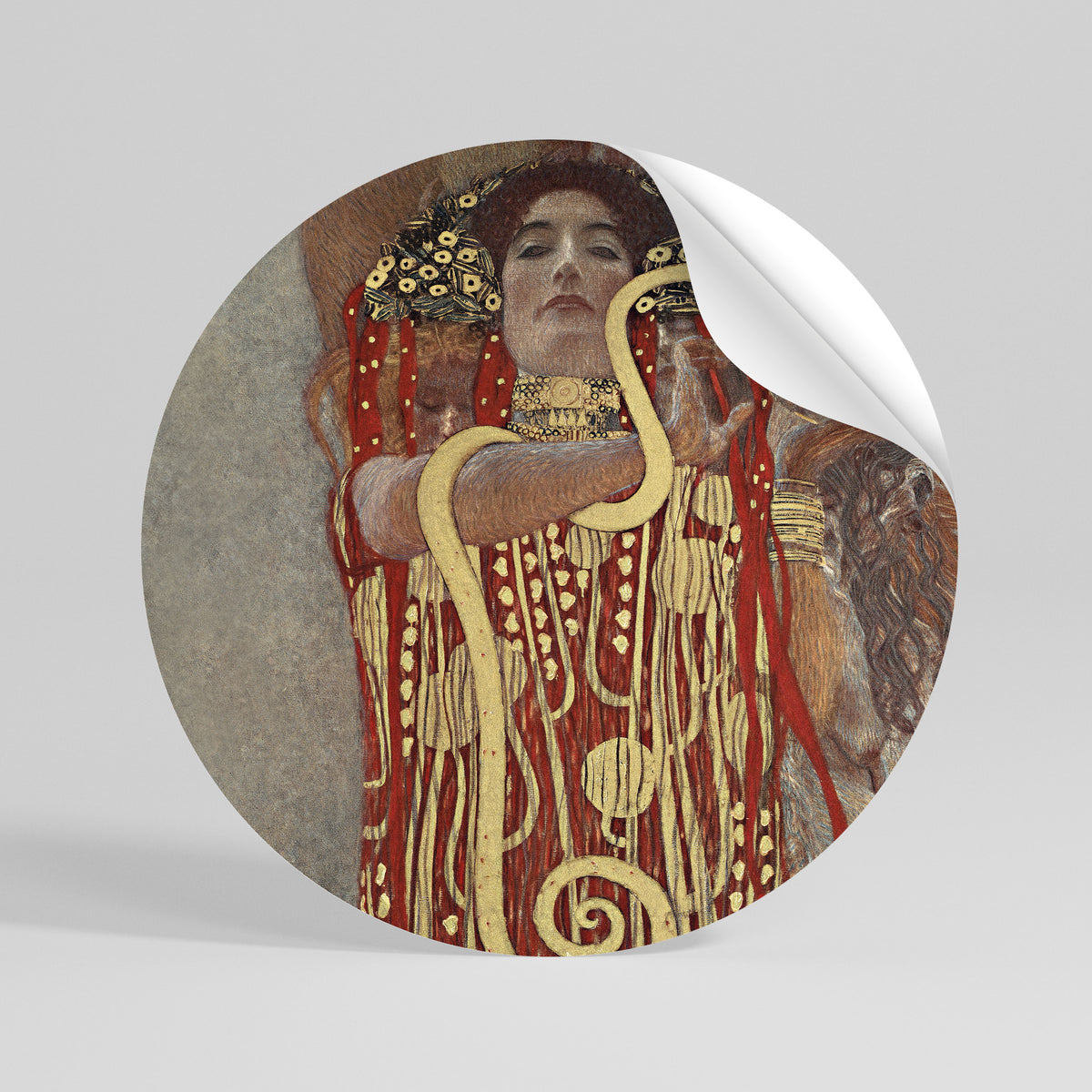 HYGIEIA BY KLIMT Kulatá samolepka