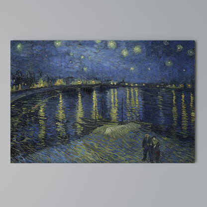 STARRY NIGHT OVER THE RHONE Horizontal Canvas Print