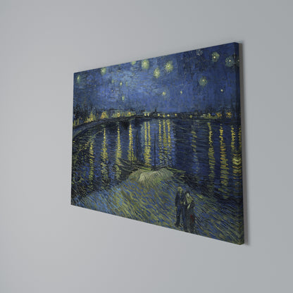 STARRY NIGHT OVER THE RHONE Horizontal Canvas Print