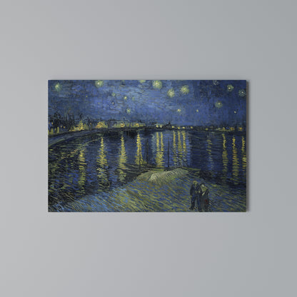 STARRY NIGHT OVER THE RHONE Horizontal Canvas Print