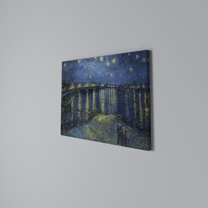 STARRY NIGHT OVER THE RHONE Horizontal Canvas Print