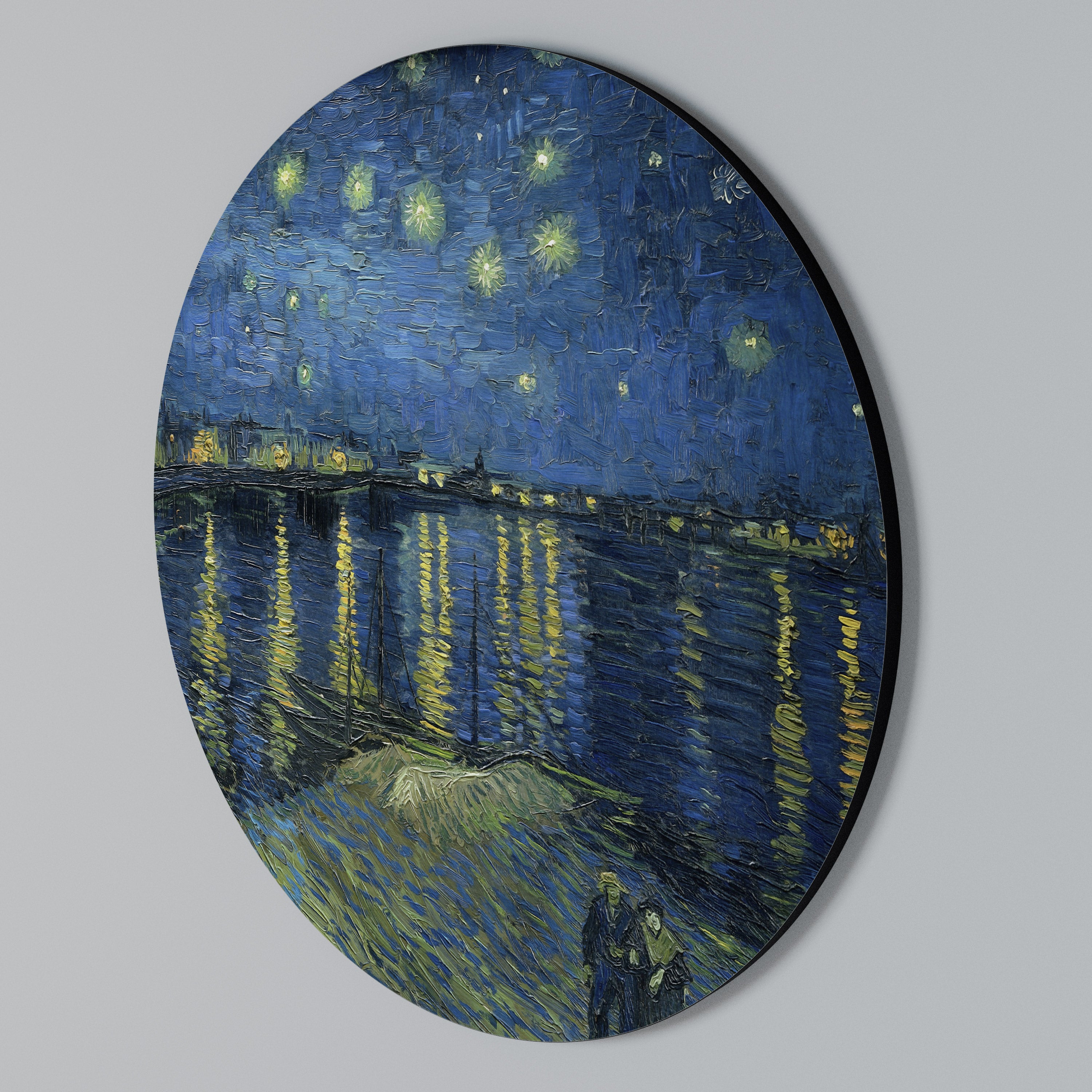 STARRY NIGHT OVER THE RHONE Round Wall Art