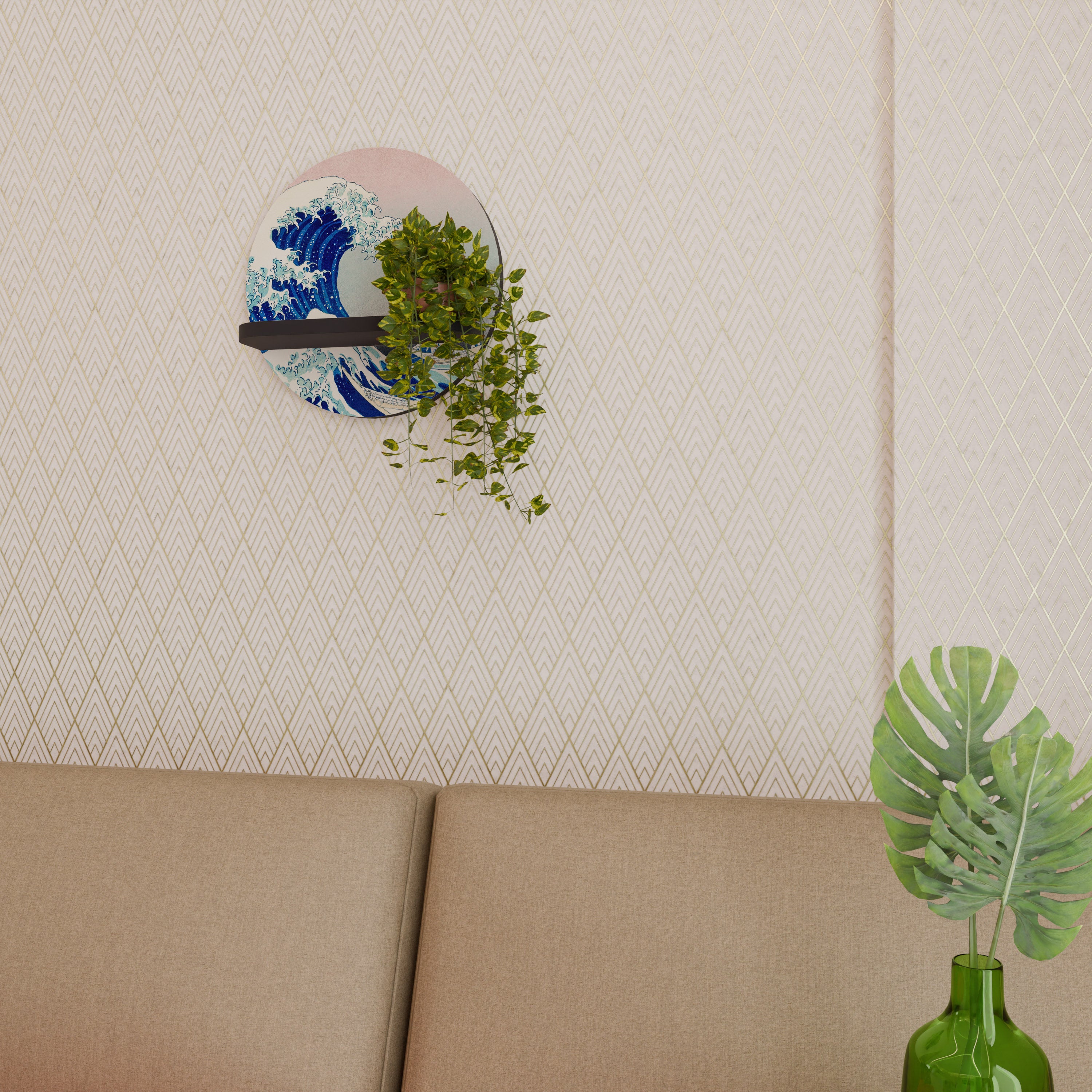 THE GREAT WAVE Designová police