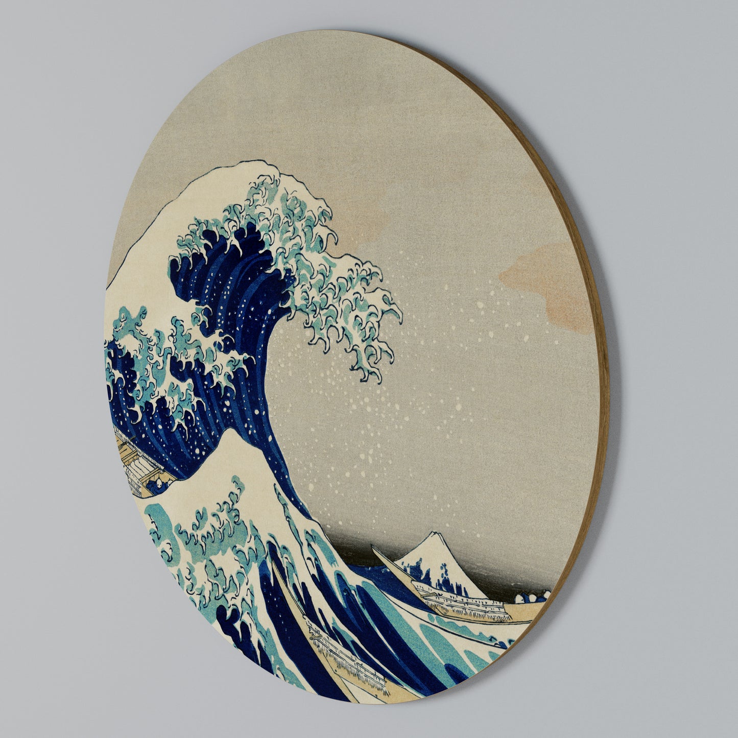 THE GREAT WAVE Kulatá nástěnná dekorace
