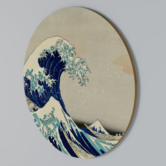 THE GREAT WAVE Kulatá nástěnná dekorace