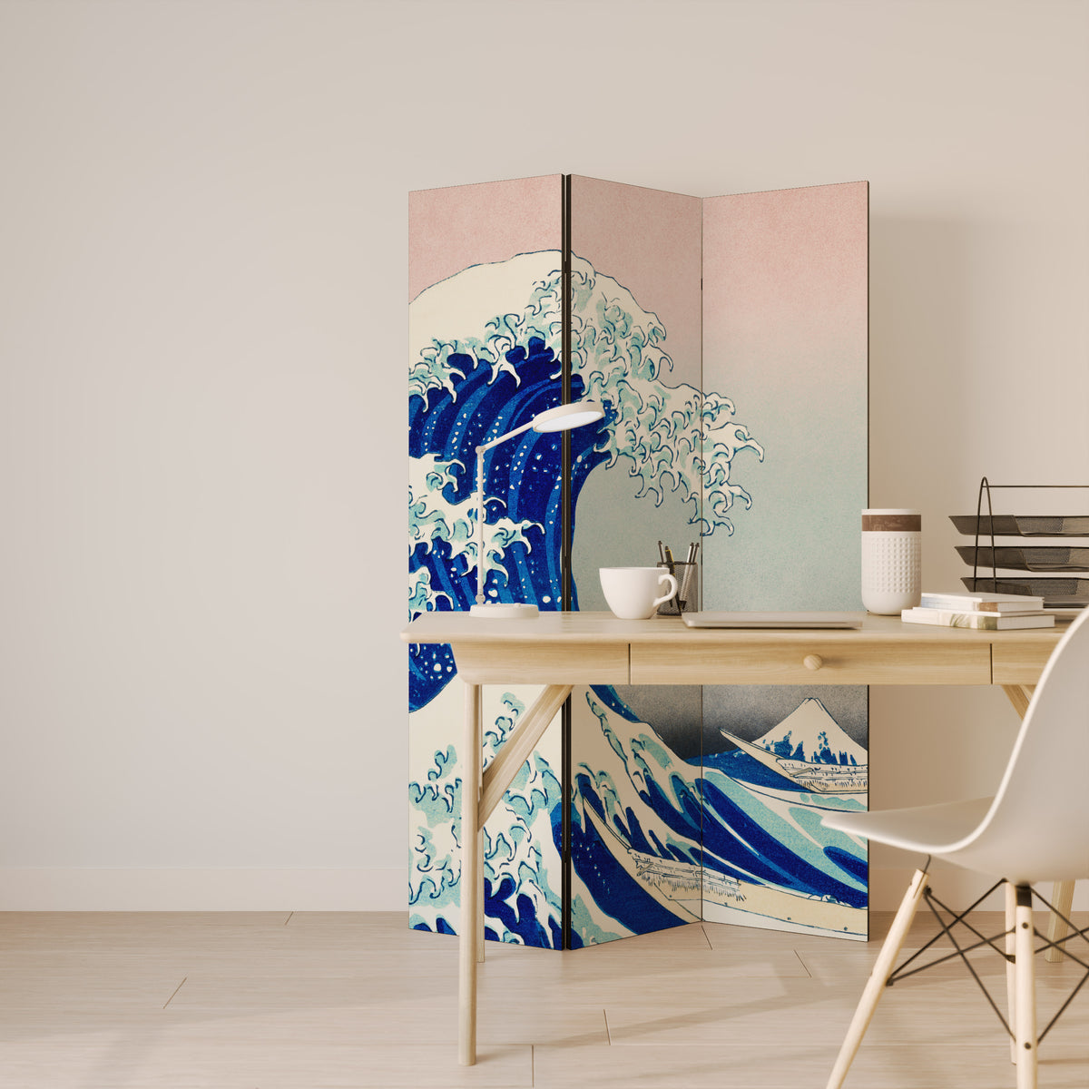 THE GREAT WAVE 3dílný paraván