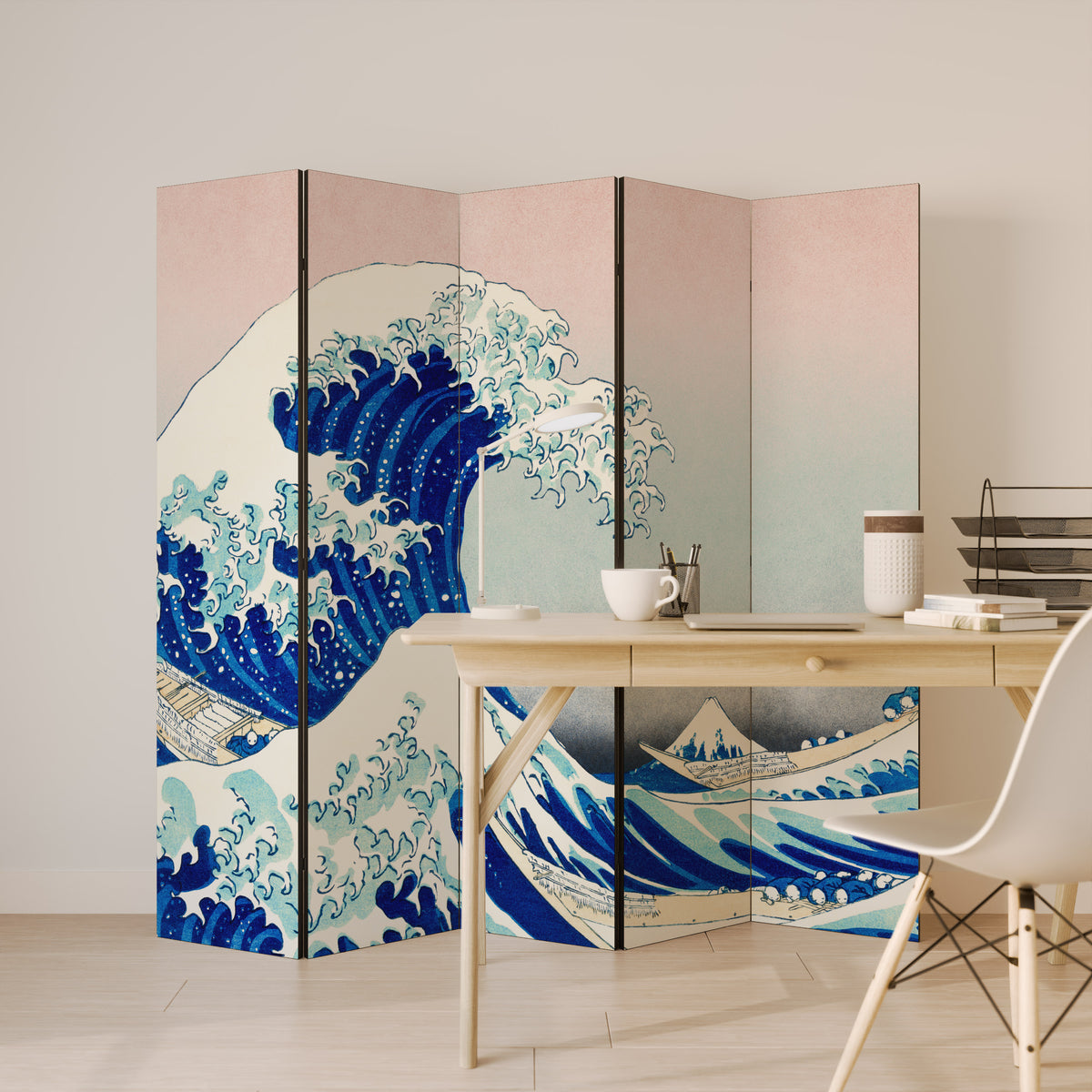 THE GREAT WAVE 5dílný paraván
