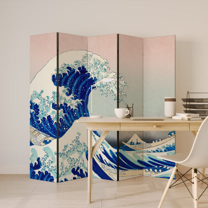 THE GREAT WAVE 5dílný paraván