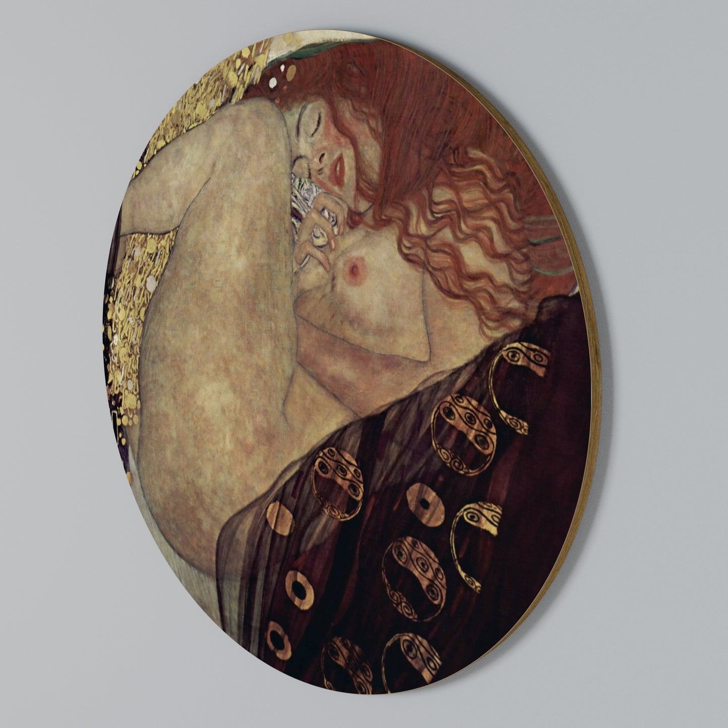DANAE BY KLIMT Kulatá nástěnná dekorace