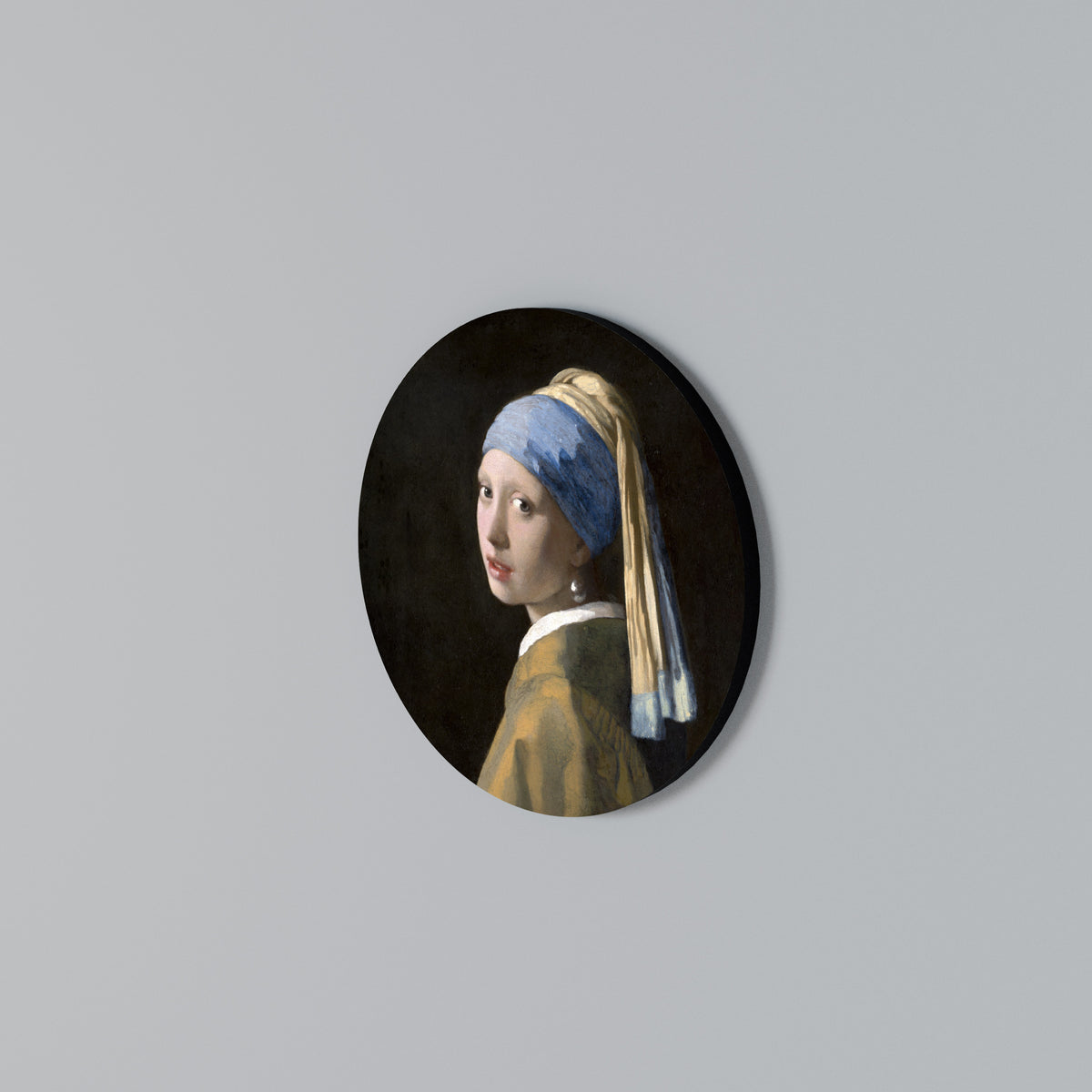 GIRL WITH A PEARL EARING Kulatá nástěnná dekorace