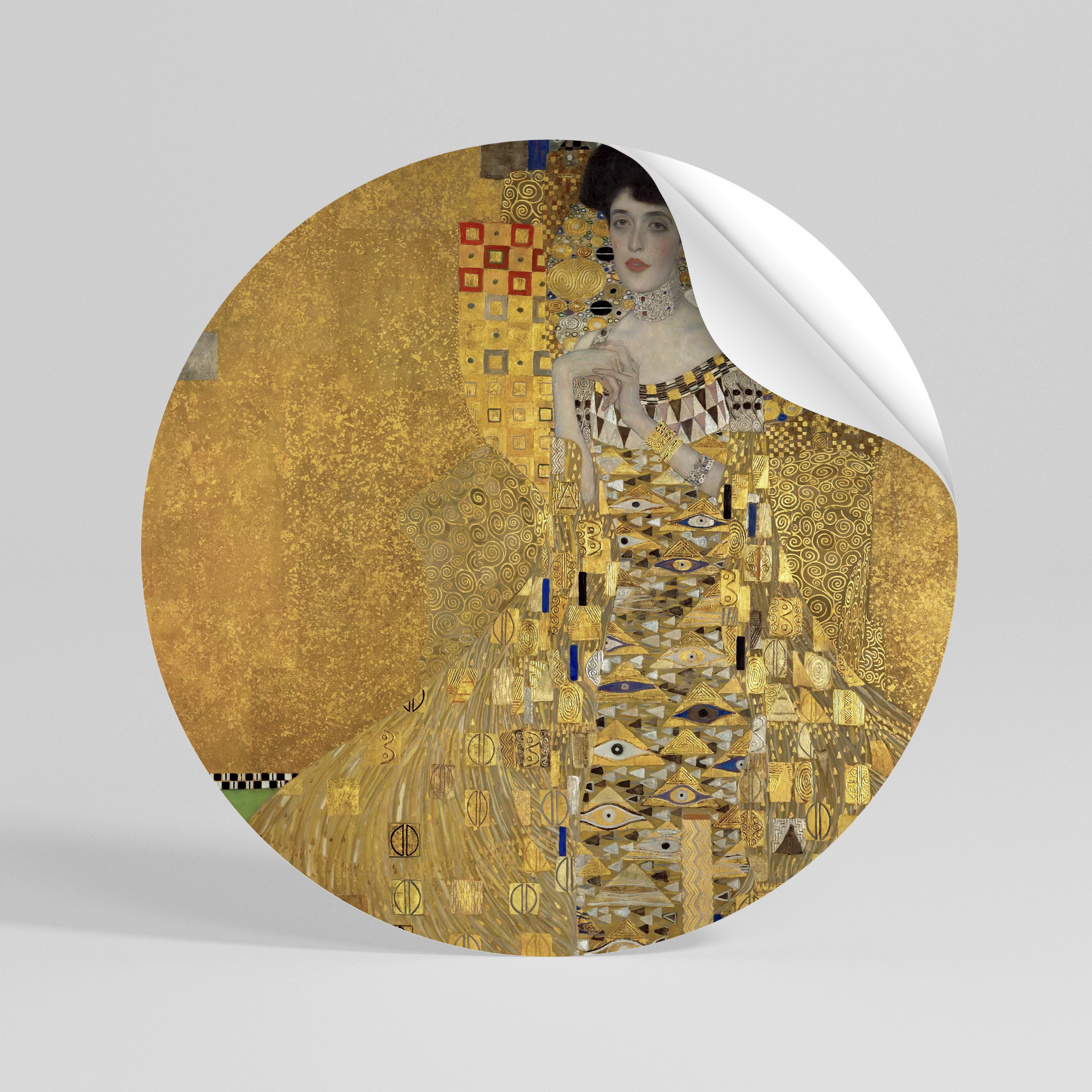 PORTRAIT OF ADELE Kulatá samolepka