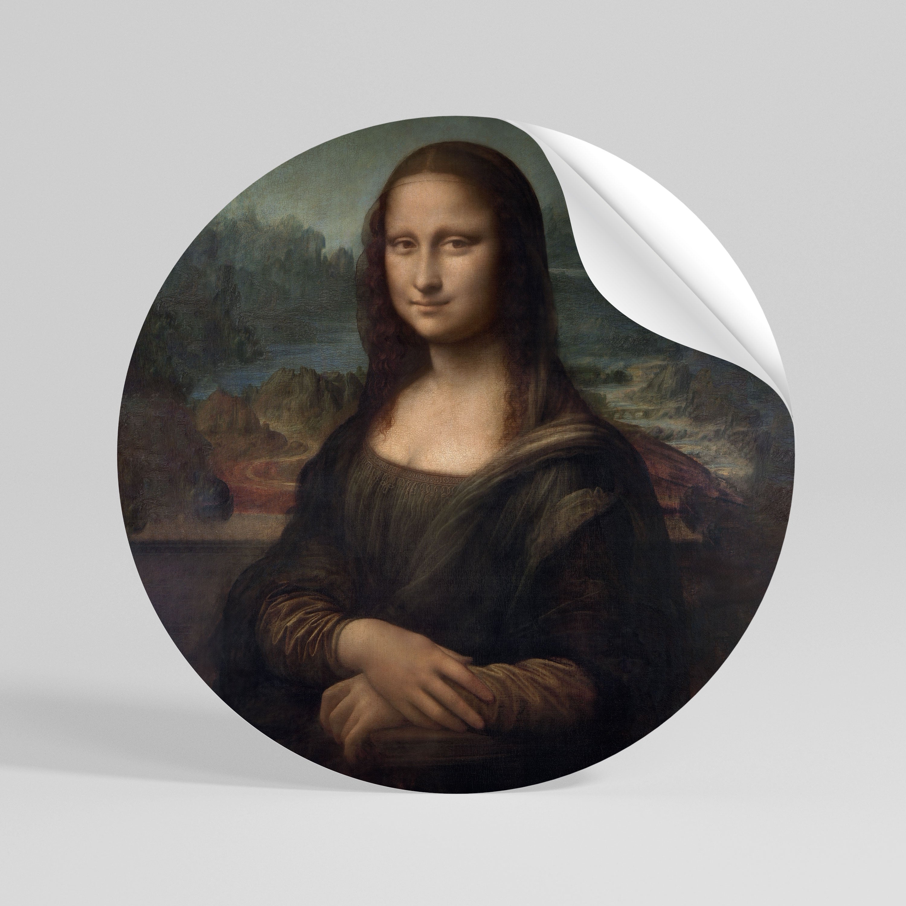 MONA LISA Kulatá samolepka