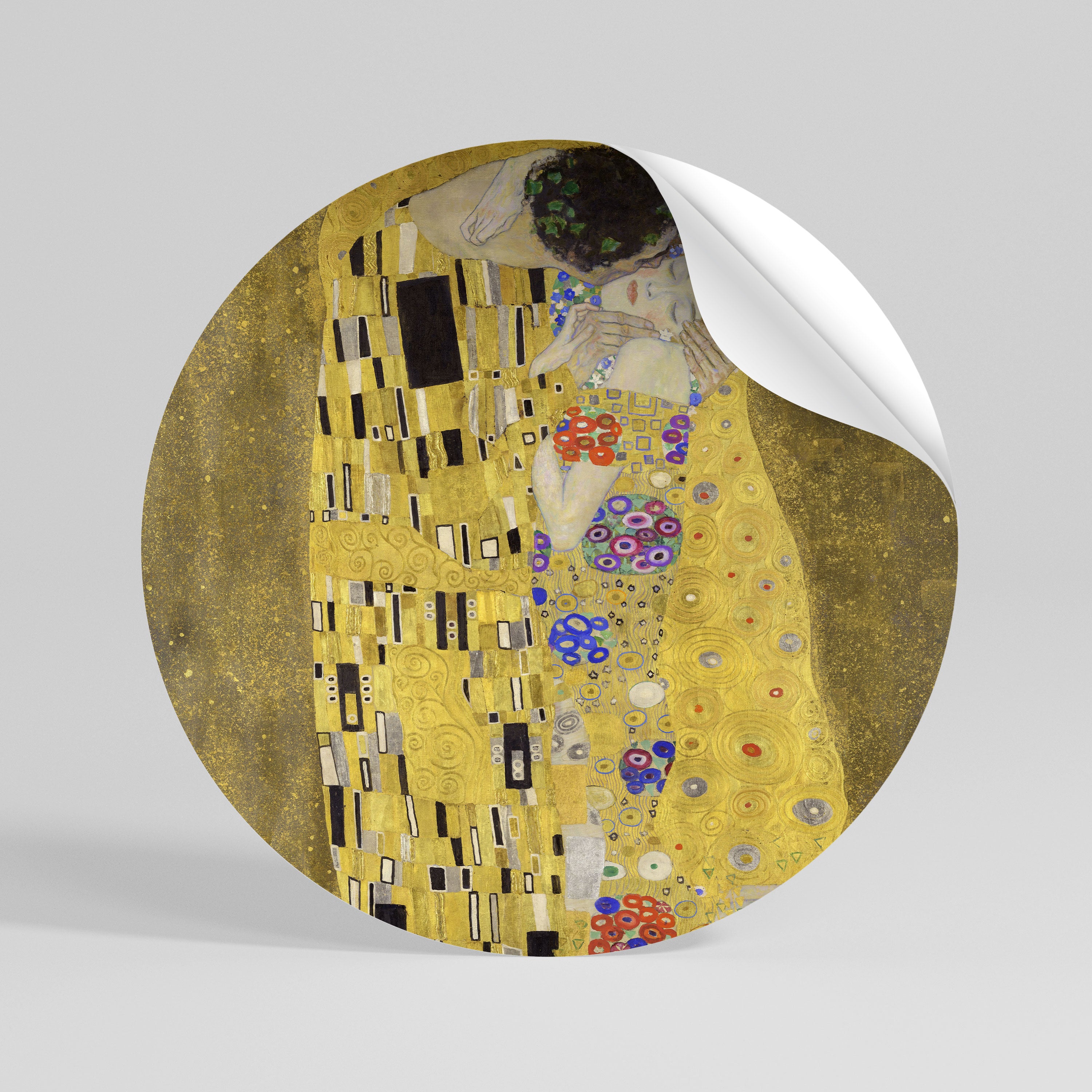 THE KISS Kulatá samolepka