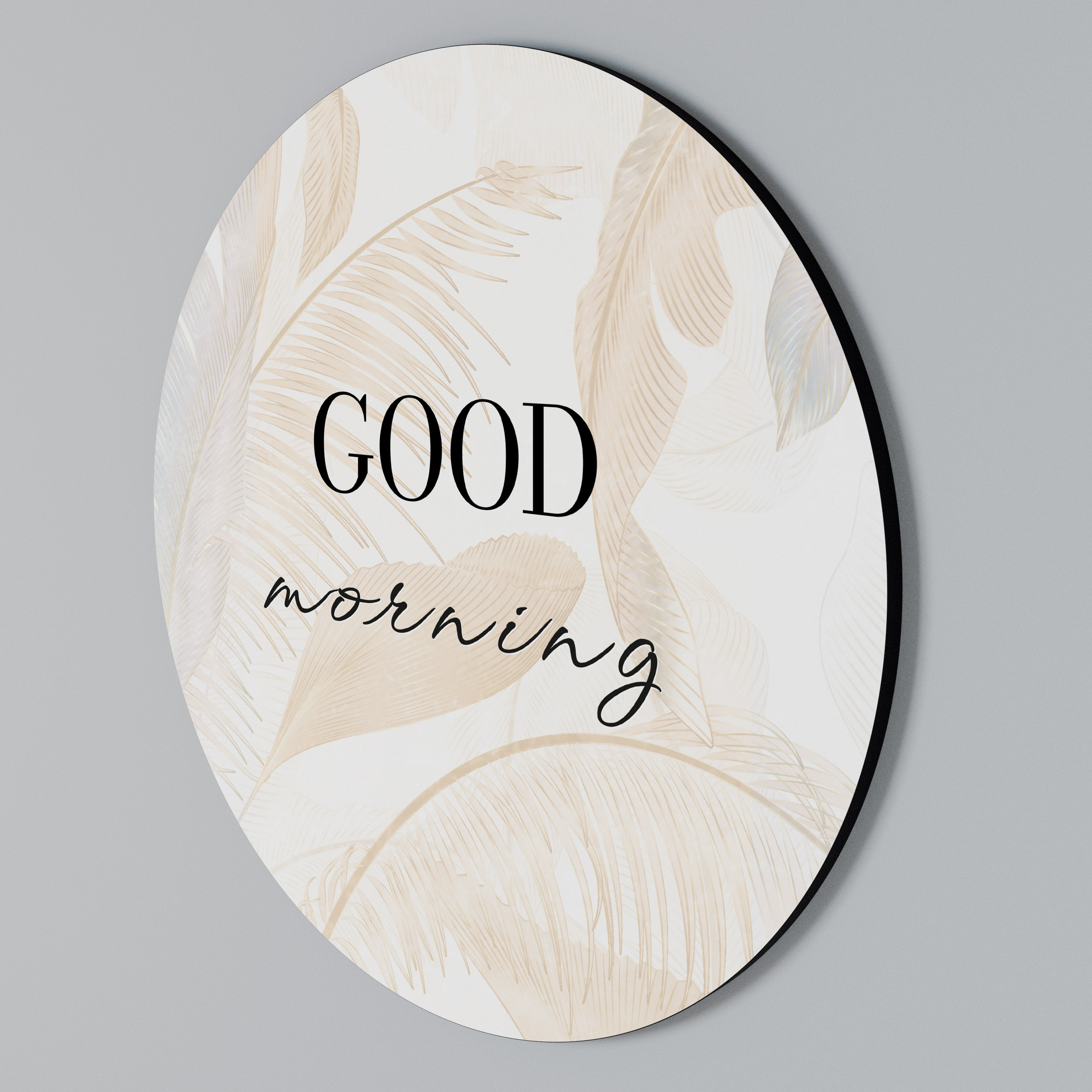 MORNING MIST MAGIC Round Wall Art