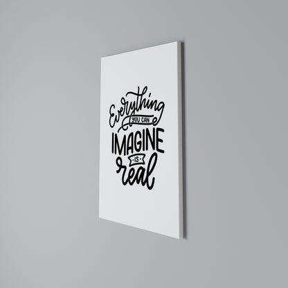 DREAMS BECOME REALITY Vertical Canvas Print