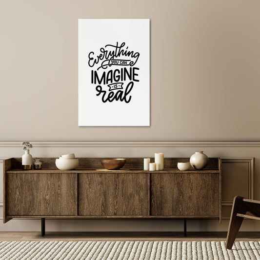 DREAMS BECOME REALITY Vertical Canvas Print