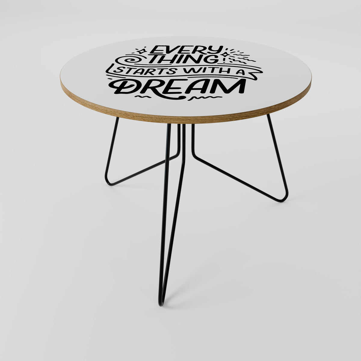 EVERYTHING STARTS WITH A DREAM Konferenční stolek