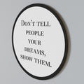 DREAMS IN ACTION Round Wall Art