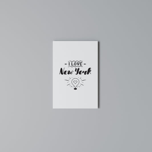 I LOVE NEW YORK Vertical Canvas Print