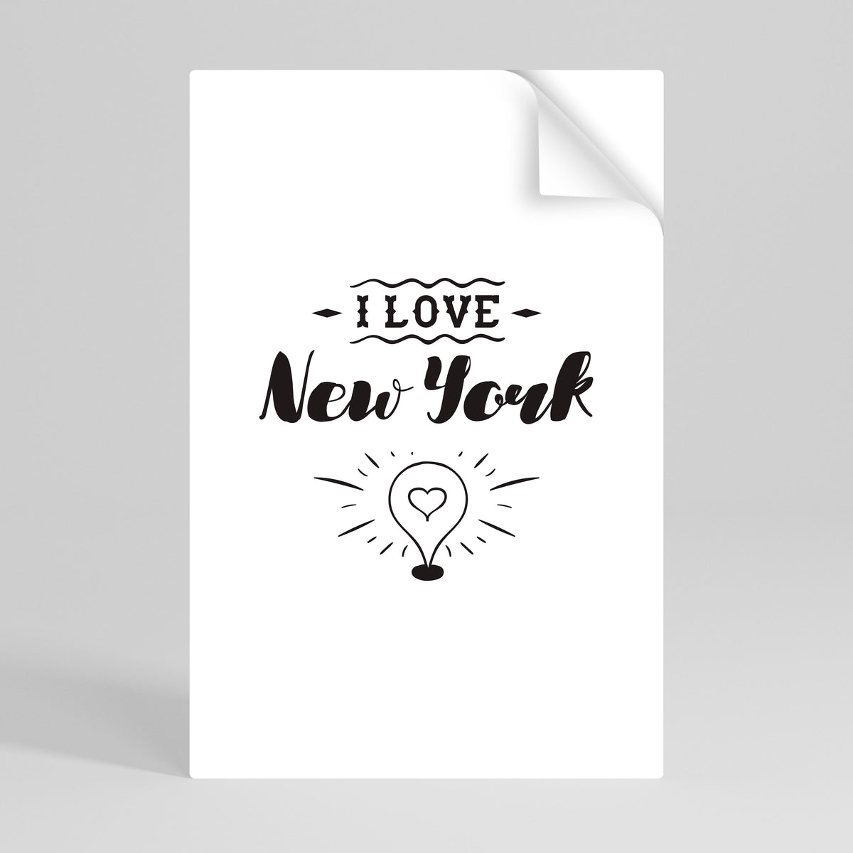 I LOVE NEW YORK Svislý samolepicí plakát