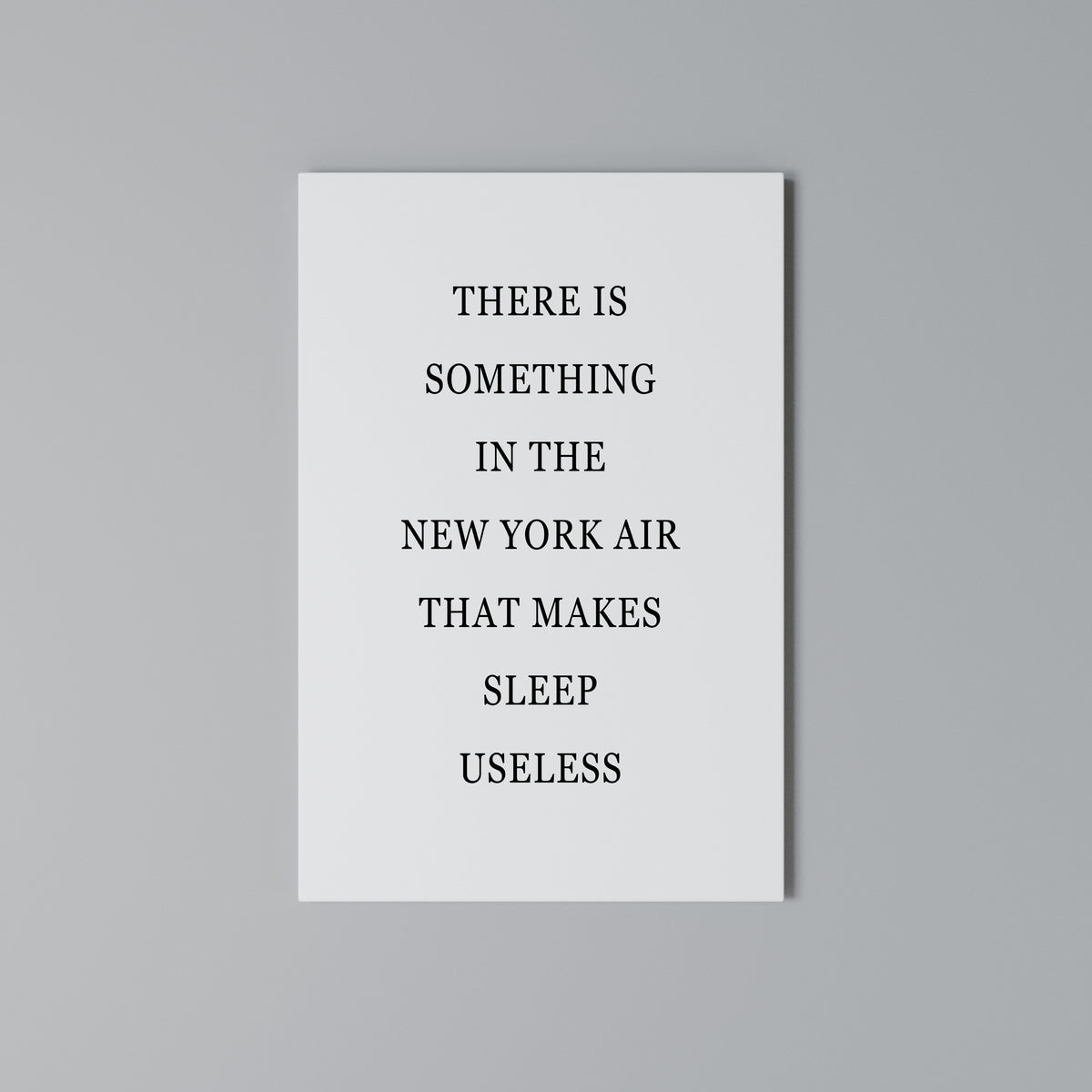 NEW YORK NIGHTS UNREST Vertical Canvas Print