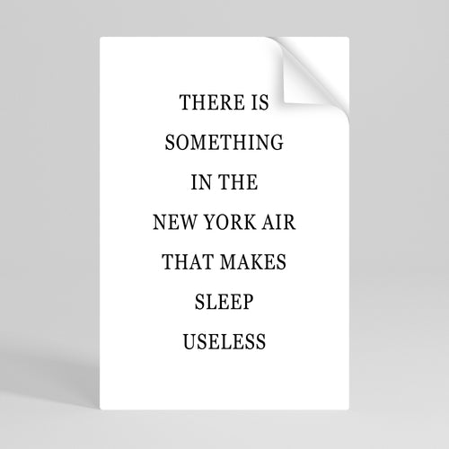 NEW YORK NIGHTS UNREST Svislý samolepicí plakát