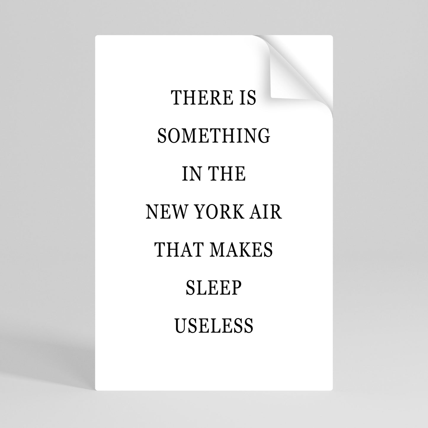 NEW YORK NIGHTS UNREST Svislý samolepicí plakát