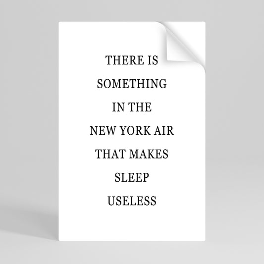 NEW YORK NIGHTS UNREST Svislý samolepicí plakát